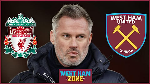 Jamie Carragher predicted the West Ham United v Liverpool scoreline