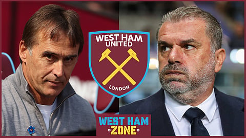 West Ham face Tottenham and Ange Postecoglou
[Credit: Imago]