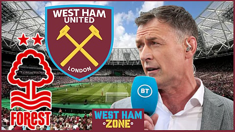 Chris Sutton has predicted the scoreline for the Nottingham Forest v West Ham United clash