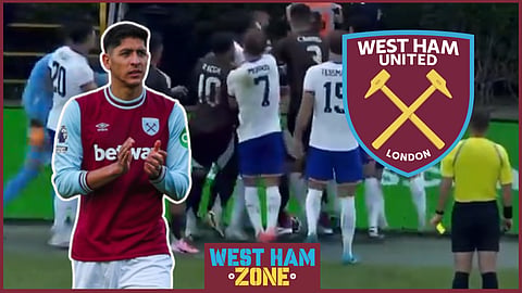 Edson Alvarez embarrasses as footage emerges away from West Ham. Credit: En Vivo via @Cora_X_on on X