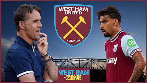 Julen Lopetegui cannot rely on Lucas Paqueta at West Ham United [Credit: Imago]