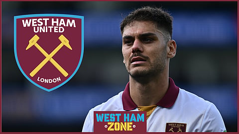 Konstantinos Mavropanos, West Ham defender. Credit: Imago