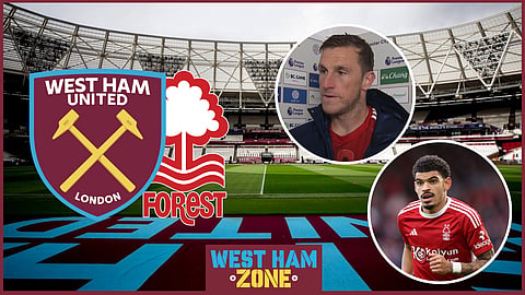 Morgan Gibbs-White and Chris Wood in Nottingham Forest team news v West Ham. Credit: Optus Sport