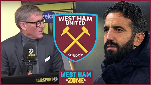 Simon Jordan has raised a new West Ham point when discussing Ruben Amorim 
[Credit: talkSPORT on YouTube] 