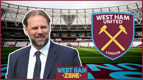 Tim Steidten is the technical director at West Ham. Credit: Imago
