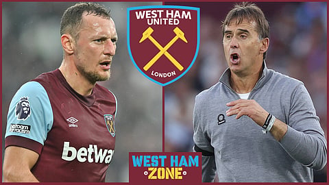 Julen Lopetegui must start Vladimir Coufal for West Ham United v Tottenham [Credit: Imago]