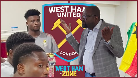 West Ham star Mohammed Kudus on international duty with Ghana [credit: GFA - Ghana Football Association on YouTube]