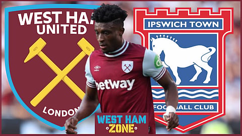 Mohammed Kudus scored for West Ham against Ipswich Town