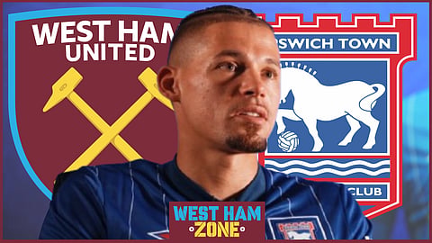 Kalvin Phillips made an error for Ipswich Town v West Ham [credit: itfc.co.uk}