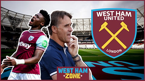 Mohammed Kudus and Julen Lopetegui are in disarray at West Ham [Credit: Imago]