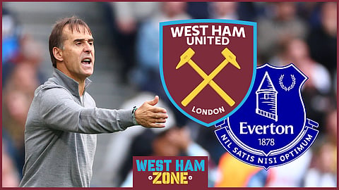 Julen Lopetegui's West Ham side face Everton on 9 November [Credit: Imago]