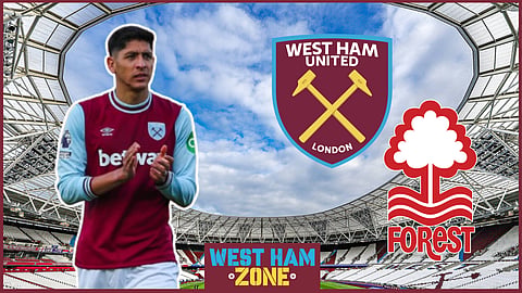 Edson Alvarez torn apart after what he did in West Ham loss v Nottingham Forest. Credit: Imago
