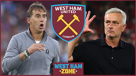 West Ham United have been warned against replacing Julen Lopetegui with Jose Mourinho [Credit: Imago]