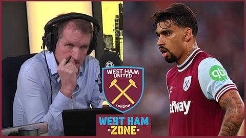 Henry Winter calls out Lucas Paqueta over West Ham displays. Credit: talkSPORT / Imago