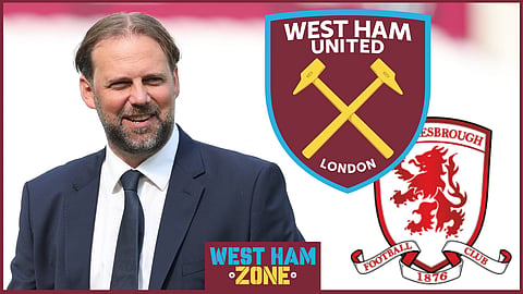West Ham are monitoring Middlesbrough forward Emmanuel Latte Lath [Credit: Imago]