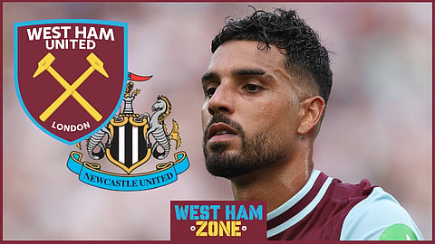 Emerson set up Tomas Soucek to put West Ham ahead at Newcastle