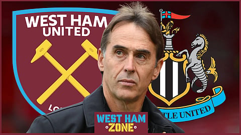 Julen Lopetegui is preparing his West Ham side to play Newcastle (credit: Imago)