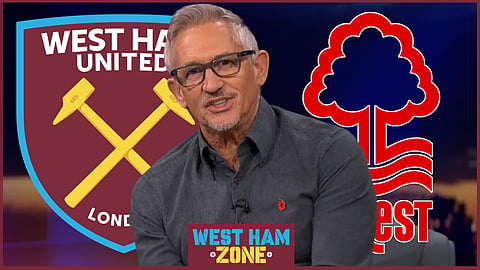 Gary Lineker on Match of the Day after West Ham v Nottingam Forest [credit: BBC iPlayer]
