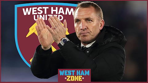 Brendan Rogers has been mooted as a potential West Ham manager (credit: Imago)