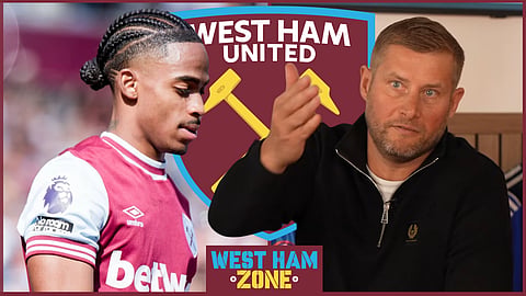 Dave Watson reacts to what Crysencio Summerville did for West Ham v Everton [credit: Imago and 
Ben Foster - The Cycling GK on YouTube]
