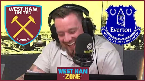 Jamie O'Hara mocked West Ham against Everton [Credit: talkSPORT]