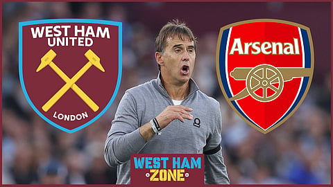Julen Lopetegui's West Ham prepare to face Arsenal [Credit: Imago]