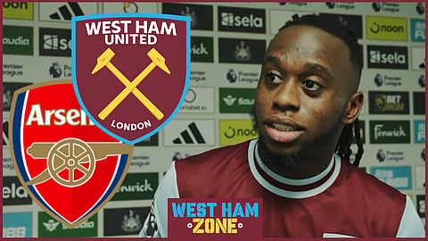 Aaron Wan-Bissaka shone for West Ham United in the loss v Arsenal [Credit: West Ham United on YouTube]