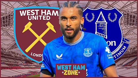 West Ham keep tabs on Everton ace Calvert-Lewin. (Credit - Imago)