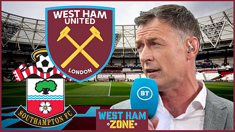 Chris Sutton predicts the scoreline of Southampton v West Ham United.