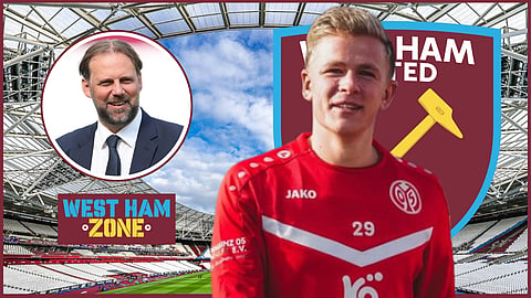 Steidten wants Burkardt at West Ham [Credit - Imago/@1fsvmainz05 on Instagram]