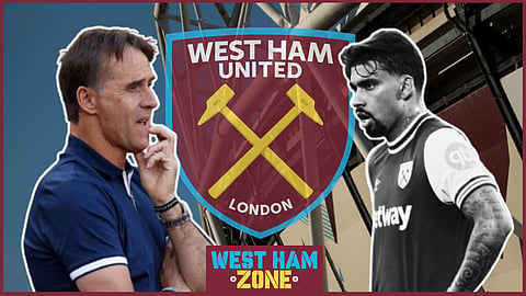 Julen Lopetegui could be readying for Lucas Paqueta's exit at West Ham. Credit: Imago