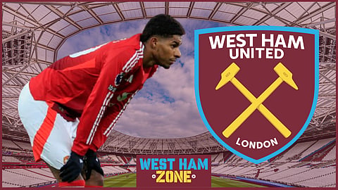 Marcus Rashford to West Ham mooted. (Credit - Imago)