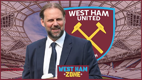 West Ham United technical director, Tim Steidten. (Credit - Imago)