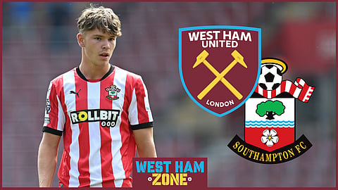 West Ham want to sign Southampton sensation Tyler Dibling. Credit: Imago