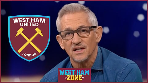 Gary Lineker discussed West Ham United on Match of the Day [Credit: BBC Match of the Day]