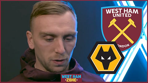 Jarrod Bowen could have been sent off for West Ham v Wolves [Credit: Sky Sports]