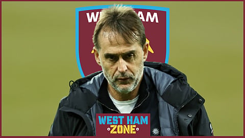 West Ham manager Julen Lopetegui. [Credit: Imago]
