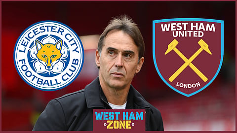 Julen Lopetegui took his West Ham United side to Leicester [Credit: Imago]