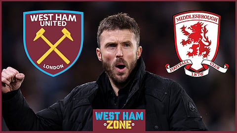 Former West Ham midfielder Michael Carrick is now manager of Middlesbrough