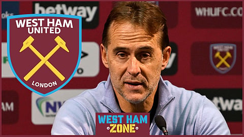 West Ham United manager Julen Lopetegui [Credit: Imago]