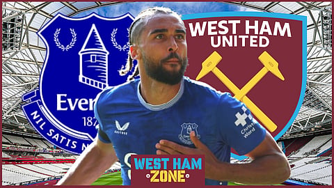 West Ham United want Everton forward Dominic Calvert-Lewin [Credit: Imago]