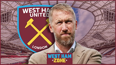 West Ham United manager, Graham Potter. (Credit - Imago)