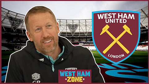 Graham Potter, West Ham manager. Credit: West Ham YouTube