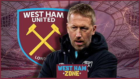 Graham Potter at West Ham. (Credit - Imago)