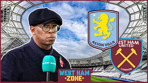 Ian Wright reacts to Aston Villa v West Ham controversy. Credit: Imago