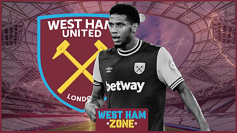 Jean Clair-Todibo is linked with a move away from West Ham United. (Credit - Imago)
