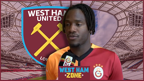 Michy Batshuayi "very close" to joining West Ham. (Credit - Imago/Galatasaray on YouTube)