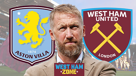 Graham Potter's experiment is not working for West Ham v Villa. (Credit: Imago)