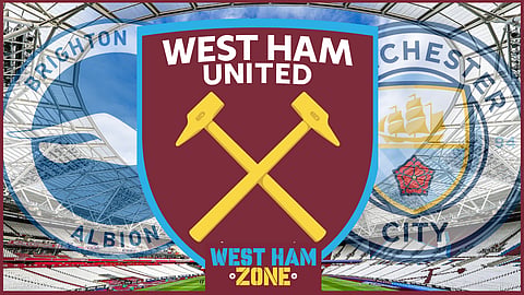 West Ham are behind only Manchester City and Brighton