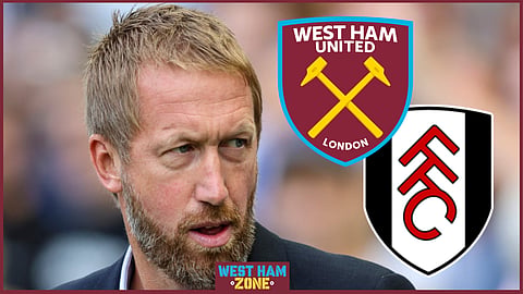 West Ham manager, Graham Potter.
